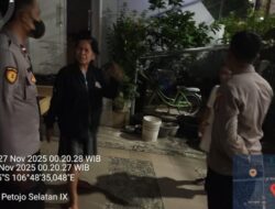 Patko Polsek Metro Gambir Respon Cepat Aduan Warga Terancam di Jl. Petojo Selatan IX Cideng