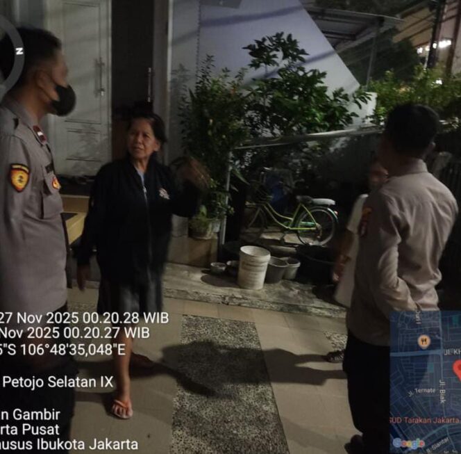 
					Patko Polsek Metro Gambir Respon Cepat Aduan Warga Terancam di Jl. Petojo Selatan IX Cideng