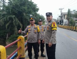 Waspada Dampak Bencana, Polres Labusel Intensifkan Pemantauan Sungai Kanan
