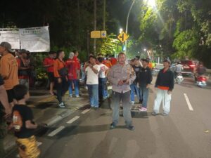 Pengamanan Titik Kumpul Jakmania di Sawah Besar Kondusif