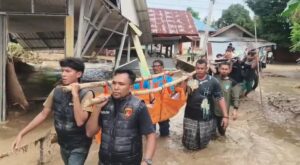 Polres Pidie Jaya dan Tim Gabungan Temukan Santri yang Hanyut di Jangka Buya