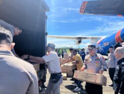 Bantuan Logistik Mabes Polri Tiba di Sumbar, Distribusi Difokuskan ke Daerah Paling Terdampak