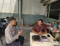 Bhabinkamtibmas Sambangi Security Shorum Mitsubishi Galur, Perkuat Kewaspadaan Kamtibmas