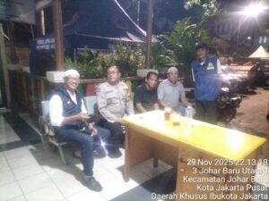 Bhabinkamtibmas Johar Baru Sambangi Tokoh Masyarakat RW 03, Perkuat Sinergi Keamanan Lingkungan
