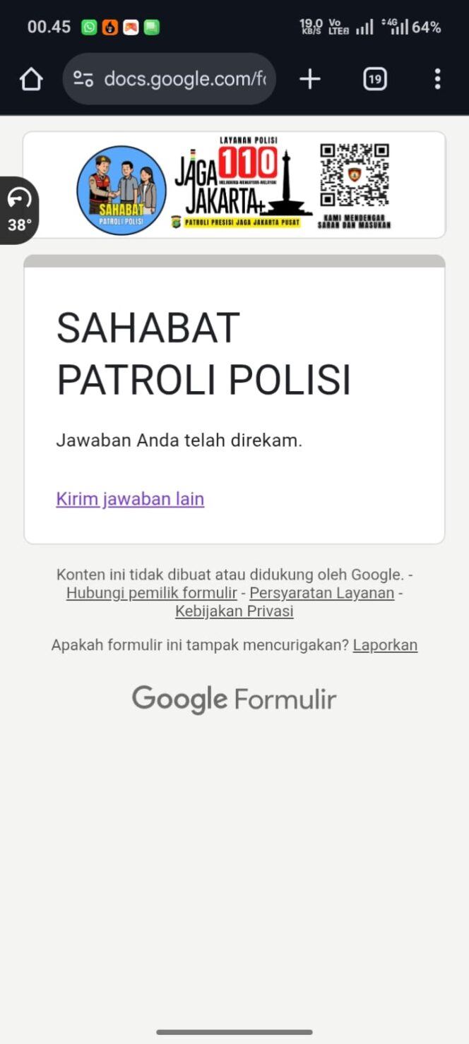 
					Patroli Sahabat Polisi Hadir di Rusun Petamburan: Sosialisasikan Sistem Pelaporan Berbarcode