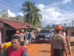 Polri Gerak Cepat Perbaiki Jembatan Pandan, Akses Utama Warga Tapteng Ditargetkan Segera Pulih