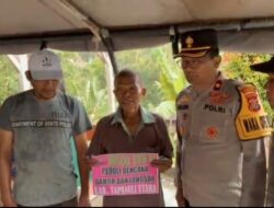 Rayakan Natal Bersama Warga Terdampak Bencana, Polri Hadir di Dua Gereja HKBP Tapanuli Utara