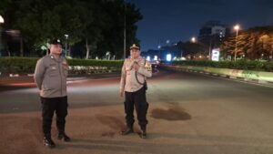 Kepolisian Kawal Titik Rawan, Patroli Strong Point Warnai Subuh Kemayoran