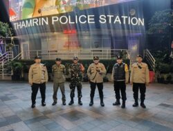 Patroli Tiga Pilar Menteng Amankan Kawasan Bundaran HI Tetap Kondusif