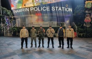 Patroli Tiga Pilar Menteng Amankan Kawasan Bundaran HI Tetap Kondusif