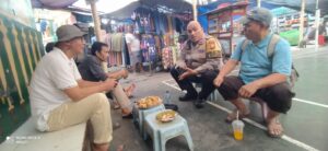 Bhabinkamtibmas Kampung Bali Sambangi Ketua RW 04 dan Warga, Imbau Tetap Waspada Pencurian dan Tawuran