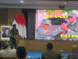 Kodim 0502/Jakarta Utara Hadiri Rakor Pemberdayaan Satlinmas Kota Administrasi Jakarta Utara Tahun 2025