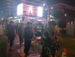 Sinergi Cipkon Menteng Laksanakan Patroli Jalan Kaki Amankan Kawasan Mh Thamrin