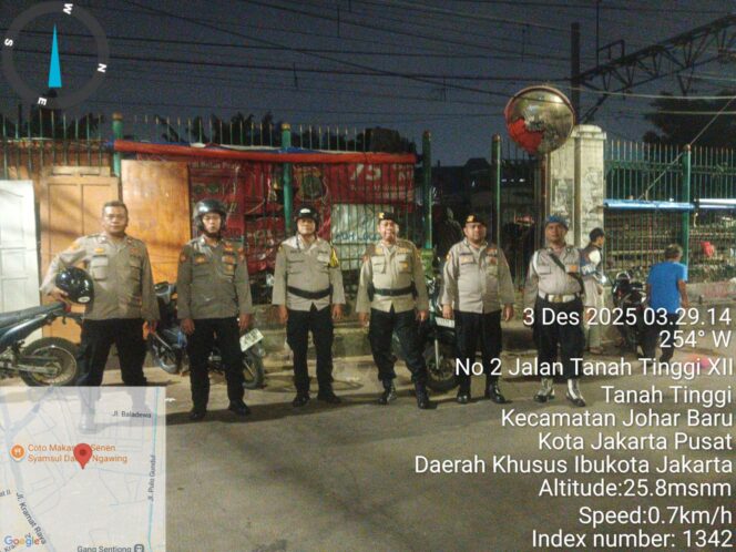 
					Pastikan Kondusifitas, Wilayah Aman: Patroli Cipta Kondisi Polsek Johar Baru Antisipasi Guantibmas
