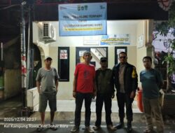 Bhabinkamtibmas Kampung Rawa Sambang Pos Satkamling RW 05, Tingkatkan Keamanan Lingkungan Malam Hari