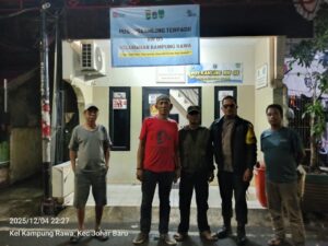 Bhabinkamtibmas Kampung Rawa Sambang Pos Satkamling RW 05, Tingkatkan Keamanan Lingkungan Malam Hari