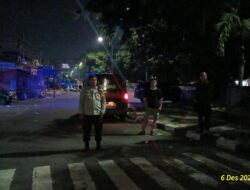 Patroli Dini Hari Polsek Kemayoran Antisipasi Tawuran dan Kejahatan Jalanan di Jembatan Jiung