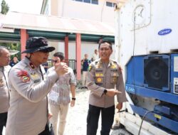 Peti Pendingin Jenazah Bantuan Polda Riau Tiba di RSUD Lubuk Basung Agam