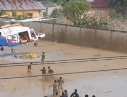 Meski Dengan Risiko Pendaratan, Helikopter Poludara Baharkam Polri Berhasil Dropping Logistik Bantuan ke Aceh Tamiang