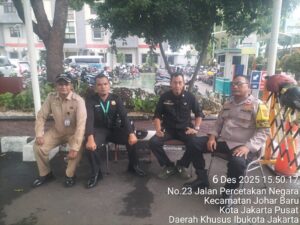 Kawal Stabilitas Wilayah, Polsek Johar Baru Intensifkan Patroli ke Kantor Litbangkes