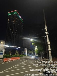 Respons Cepat Laporan 110, Polsek Metro Tanah Abang Amankan Jalan Asia Afrika Dari Trek-trekan