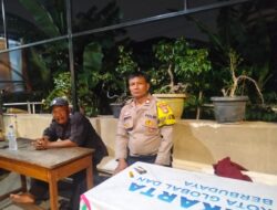 Bhabinkamtibmas Cideng Perkuat Pembinaan Satkamling RW 07, Tekankan Deteksi Dini dan Keamanan Lingkungan