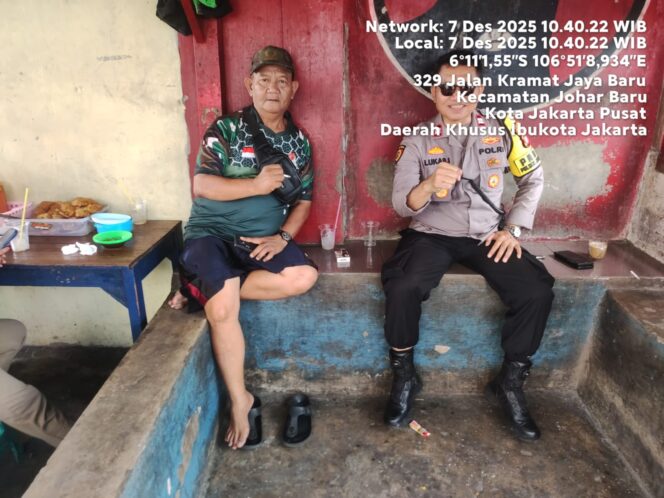 
					Minggu Libur Jelang Nataru 2026, Polisi Johar Baru Intensifkan Sambang Dialogis ke Pemukiman Warga
