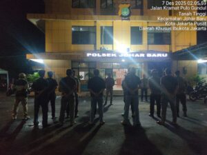 Apel Cipta Kondisi Antisipasi Guantibmas, Polsek Johar Baru Perkuat Patroli Dini Hari