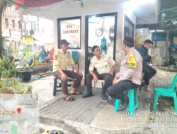Cooling System dan Patroli, Bhabinkamtibmas Pastikan Lingkungan Gedung UKM Johar Baru Aman