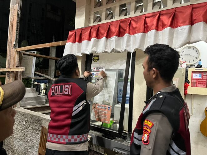 
					Patroli Dan Sambang Malam Hari Di Rusun Karang Anyar, Warga Dimudahkan Lapor via Barcode