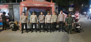 Patroli Tiga Pilar Menteng Kawal Perbatasan Kwitang Kalipasir, Jaga Jakarta Tetap Kondusif