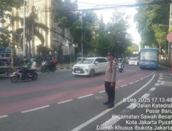 Pelayanan Polri Sore Hari” Pengaturan Lalu Lintas Di 4 titik Strategis Sawah Besar