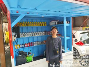 Polsek Johar Baru Cek dan Kenalkan Ojol Auto Mart kepada Calon Penjaga Baru