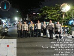 Berikan Rasa Aman dan Nyaman Kepada Masyarakat, Polsek Johar Baru Gelar Patroli Cipta Kondisi Dini Hari