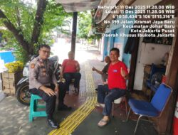 Sambang Dialogis, Kapolsubsektor Kayu Awet Hadir di Tengah Warga Kelurahan Johar Baru