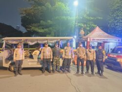 Patroli Tiga Pilar Sisir Menteng Tenggulun, Menteng Dijaga Aman Sepanjang Malam