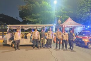 Patroli Tiga Pilar Sisir Menteng Tenggulun, Menteng Dijaga Aman Sepanjang Malam