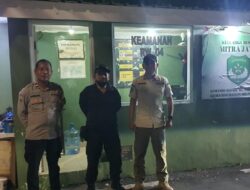Sambang Pos Kamling Dini Hari, Polisi Ingatkan Warga Jaga Lingkungan