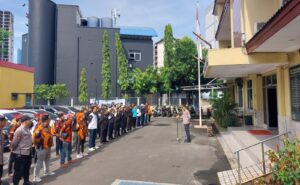 Kapolsek Metro Tanah Abang Pimpin Apel Potmas, Ajak “Jaga Jakarta”