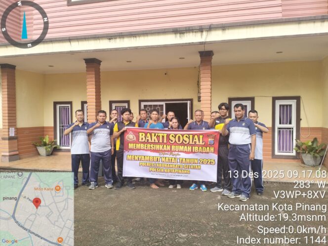 
					Sambut Natal 2025, Polres Labusel Gelar Bakti Sosial Bersihkan Rumah Ibadah Lintas Agama