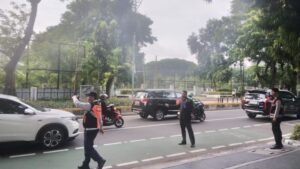 Pengaturan Lalin Pagi Sawah Besar, Polisi Pastikan Warga Nyaman Beraktivitas