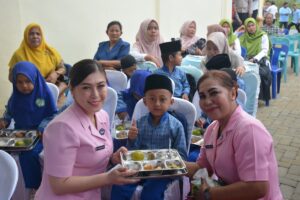 Polres Labusel Uji Coba Makan Bergizi Gratis SPPG , 3.483 Siswa di Sungai Kanan Terima Manfaat