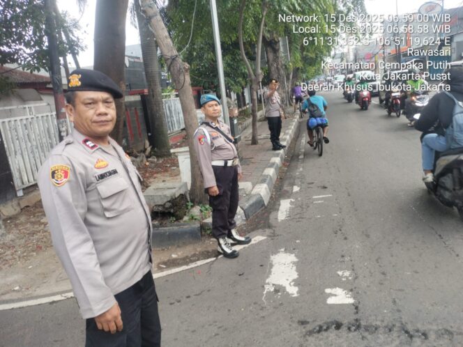 
					7 Titik Prioritas Jadi Fokus Pengaturan Lalu Lintas Pagi Polsek Johar Baru