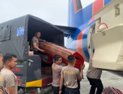 Polri Kembali Saluran 2,1 Ton Bantuan Logistik Ke Aceh Tengah