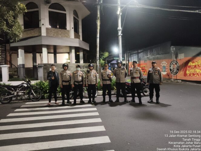 
					Hadir Saat Warga Terlelap, Patroli Cipta Kondisi Polsek Johar Baru Jaga Keamanan Lingkungan