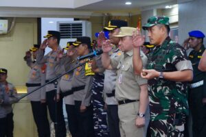 Dandim 0502/JU Hadiri Apel Gelar Pasukan Kesiapan Ops Lilin Jaya 2025 di Jakarta Utara