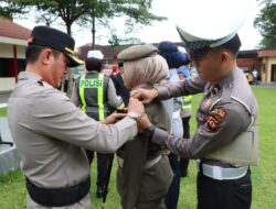 Apel Gelar Pasukan Operasi Lilin 2025 Digelar, Polres Muara Enim Siap Amankan Nataru 14 Hari Penuh