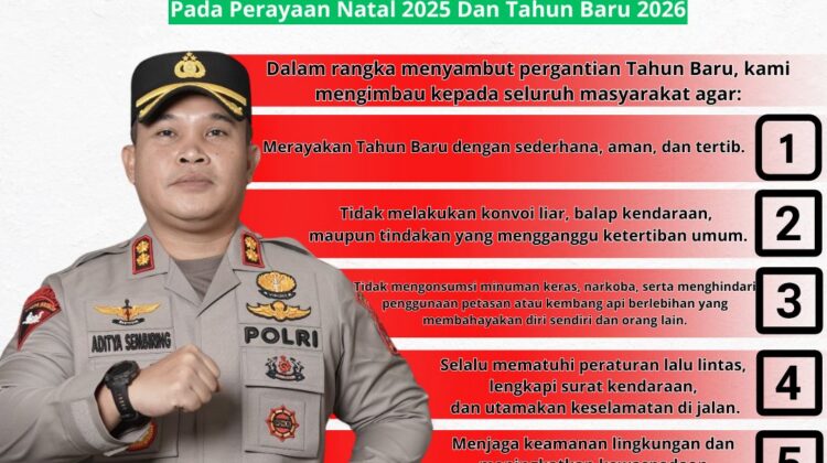 Kapolres Labusel Imbau Masyarakat Rayakan Natal 2025 dan Tahun Baru 2026 Secara Aman dan Tertib