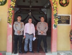 Polres Labusel Berikan Pengamanan Ibadah Natal di GKPI Kotapinang, Situasi Aman dan Kondusif