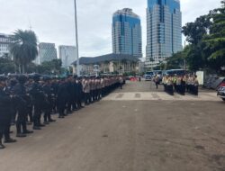 Polisi Kerahkan 1.392 Personel Layani Aksi KSPI di Silang Selatan Monas
